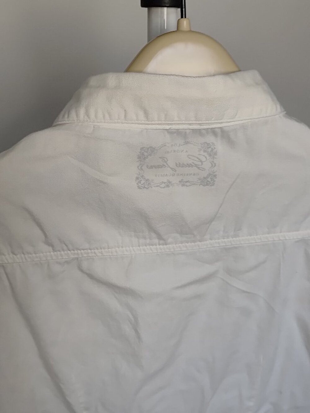 Guess Junior XL (16) Cotton White Long Sleeve Button Down Shirt - Picture 2 of 14